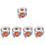 5Rolls Self-Adhesive Fluorescent Shooting Targets Multi-Color Stickers 7