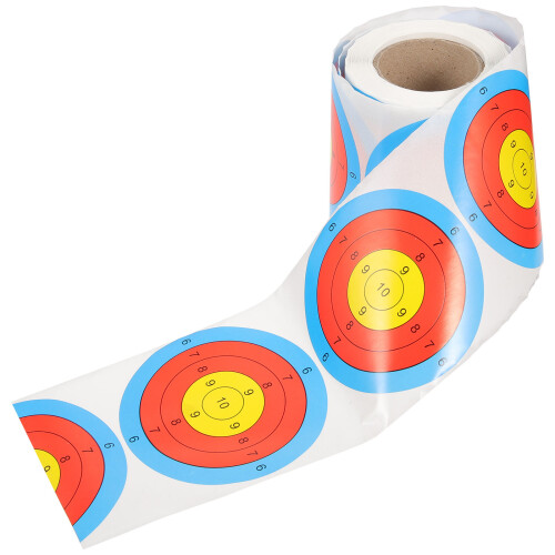 5Rolls Self-Adhesive Fluorescent Shooting Targets Multi-Color Stickers 1