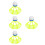 4Pcs Shuttlecocks Replacement Wind Resistant For Outdoor Badminton Use 4