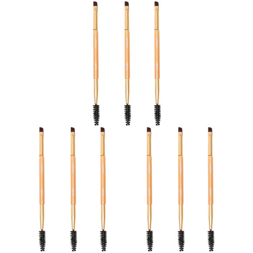 9 Pcs Double End Eyebrow Brush Eyelash Curler Spiral Makeup Tool 1