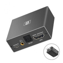 (AU) N Hdmi Arc Audio Extractor Adapter, Hdmi-compatible To Coaxial + Toslink(optical)
