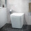 NES Home Square Rimless Back To Wall Toilet With UF Seat White 3