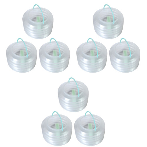 9 Pcs Plastic Foldable Brush Washing Bucket With Sponge And Handle 2