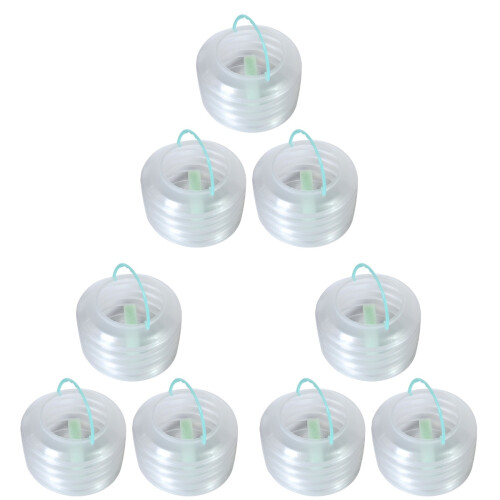 9 Pcs Plastic Foldable Brush Washing Bucket With Sponge And Handle 1
