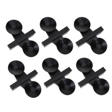 40 Pcs Fish Tank Suction Cup Plate Clamp Glass Clip Aquarium Supplies Black