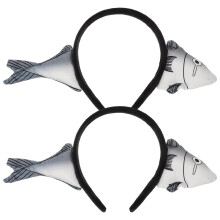 8Stk Haarband Salzfisch Damen Acryl Plüsch Mehrfarbig