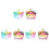6 Pcs Lidded Manicure Cup Mixing Accessory 2