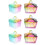 6 Pcs Lidded Manicure Cup Mixing Accessory 8