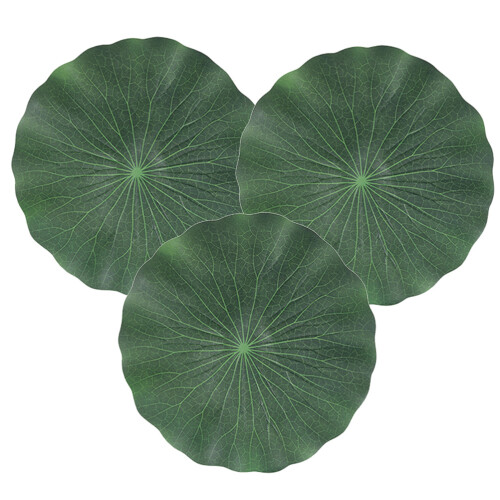 12 Pcs Artificial Lotus Leaf For Fishpond Tank Decoration