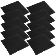50Pièces Chiffons Nettoyage Violon Guitare Piano Noir Résistants