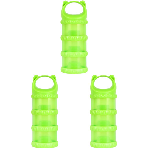 3 Pcs Tree-Layer Portable Infant Milk Powder Box Stackable Organizer 1