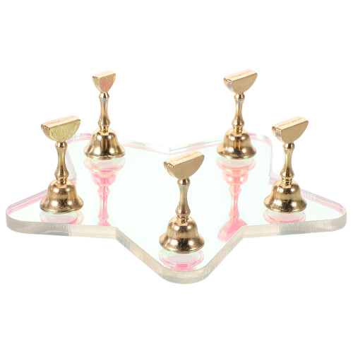 3 Sets Acrylic Nail Art Display Stand for Diy Nail Practice 2