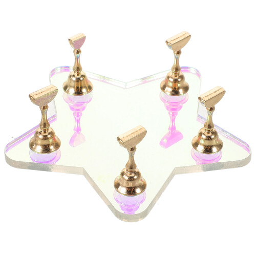 3 Sets Acrylic Nail Art Display Stand for Diy Nail Practice 1