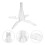 2 Pcs Durable Detachable Four-Legged Clarinet Stand Portable (White) 8