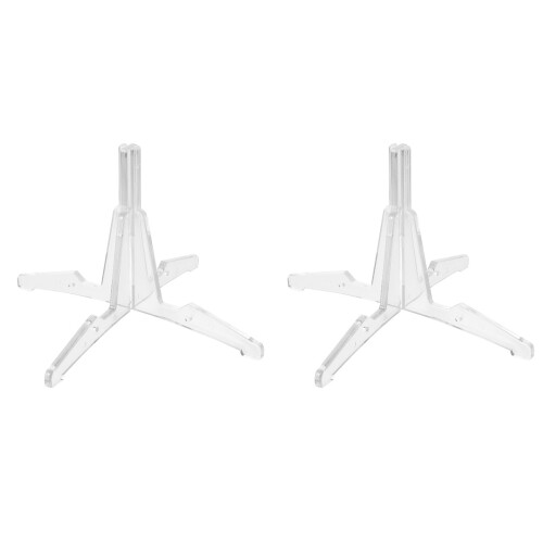 2 Pcs Durable Detachable Four-Legged Clarinet Stand Portable (White) 1