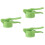 3 Pcs Manual Potato Presser Plastic Kitchen Gadget For 6