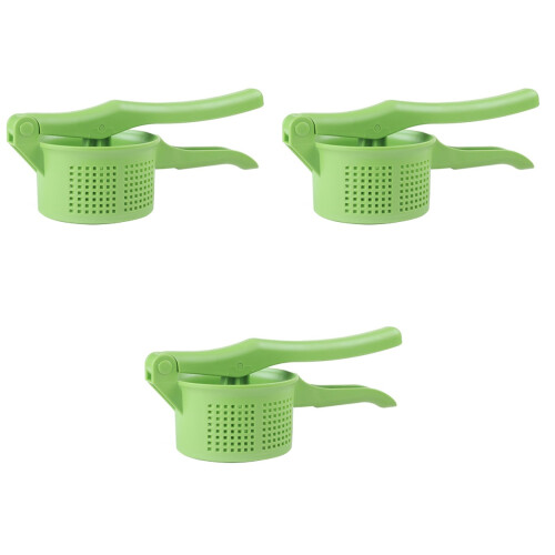 3 Pcs Manual Potato Presser Plastic Kitchen Gadget For 2