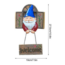 (Window Elf) Wall Decoration Garden Hanging Elf Ornaments Creative Multicolor Gnome Sculpture For Patio Fence Yard