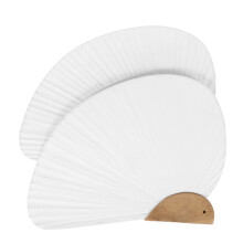 8 Pcs Blank Graffiti DIY Paper Fans Unfinished Painting Fans