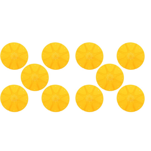 10Pcs Orange Bee Escapes Tool Disc 8-Way for Efficient Beekeeping 1