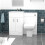 NES Home Nes Home White 1000mm Vanity, WC Unit, Rimless BTW Toilet, Bath And Front Panel 4