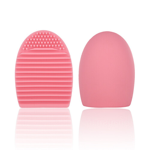 3Pcs Silicone Makeup Brush Cleaning Egg Washing Tool Pink 1