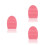 3Pcs Silicone Makeup Brush Cleaning Egg Washing Tool Pink 10