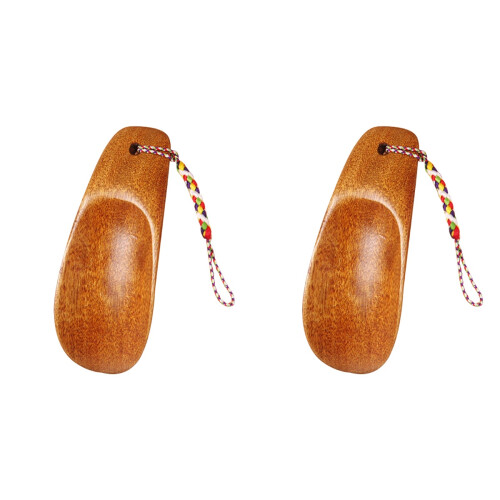 2Pièces -Chaussures Bois Café Facile À 1