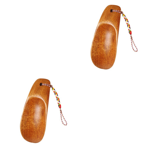 2Pièces -Chaussures Bois Café Facile À 2