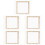 5Pcs Paper Making Screen Frame Loop Mold 8