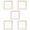5Pcs Paper Making Screen Frame Loop Mold 10