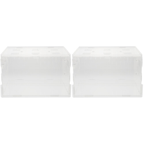 2 Pcs Acrylic Clear Hamster Guinea Pig Castle Cage 1