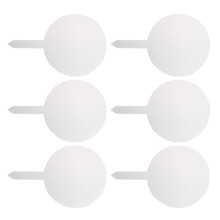 12Pcs Portable Acrylic Plant Category Tags White Ground Insert Labels