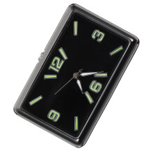 4Pcs Car Dashboard Tiny Adhesive Square Clock Decor