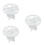 3 Pcs Round Acrylic Makeup Brush Holder Drying Rack White 7