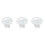 3 Pcs Round Acrylic Makeup Brush Holder Drying Rack White 4