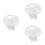 3 Pcs Round Acrylic Makeup Brush Holder Drying Rack White 6