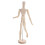 2St Poseerfiguur Met Flexibele Gewrichten Beige Voor Schetsen 3