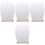 4Pcs Wooden Base Desktop Acrylic Irregular Makeup Mirror 5
