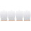 4Pcs Wooden Base Desktop Acrylic Irregular Makeup Mirror 6