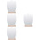 4Pcs Wooden Base Desktop Acrylic Irregular Makeup Mirror 9