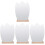 4Pcs Wooden Base Desktop Acrylic Irregular Makeup Mirror 4