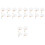 20 Pcs Summer Handle Fans Paper Handheld Diy Thicken 6