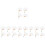 20 Pcs Summer Handle Fans Paper Handheld Diy Thicken 7