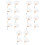 20 Pcs Summer Handle Fans Paper Handheld Diy Thicken 9