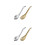 4 Pcs Stainless Steel Kitchen Strainer Spoons Colander Scoops 7