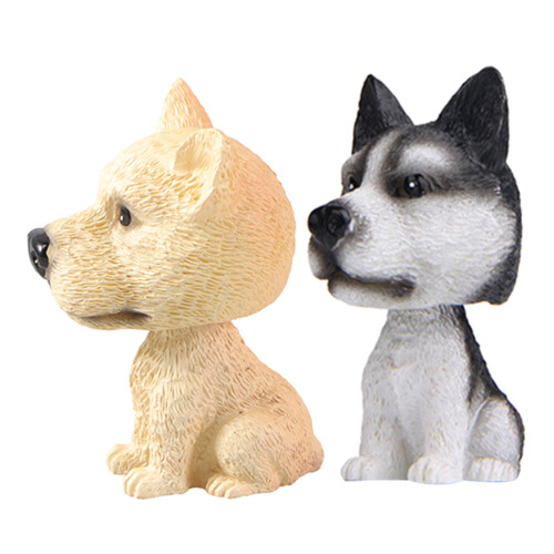 8Stk Resin Hundefigur Auto Dashboard Attraktiv 1