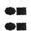 4 Pcs Double-Sided Wooden Blackboard Pendant With Jute String 5