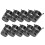 20Pièces Pots Cultures Hydroponiques Design Creux Noir 2