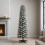 Artificial 6ft Snowy Christmas Tree, Slim Pencil Tree Realistic Snow Look 6